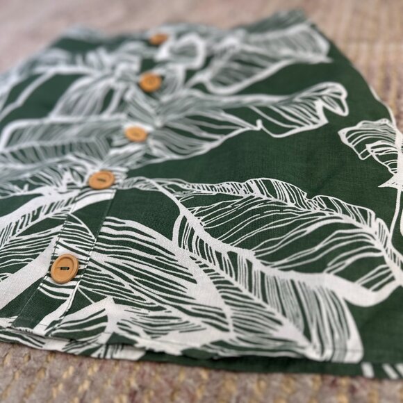 ETOPHE STUDIOS | Matching set leaf print and wood buttons (Size S) - Picture 6 of 8